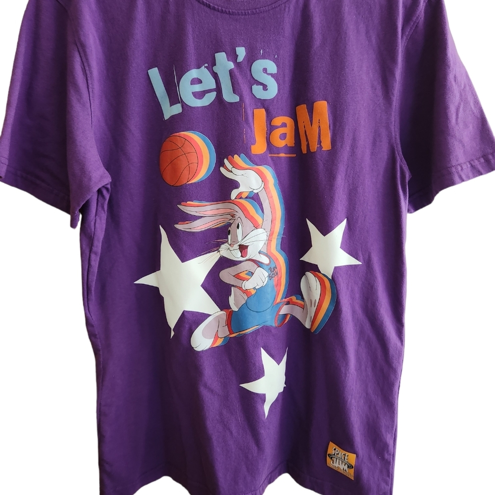 Space Jam a New Legacy "Let's Jam" Bugs Bunny Purple T-Shirt
